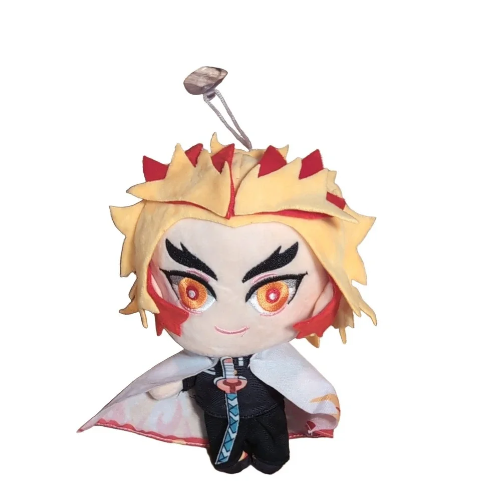 Demon Slayer Kyojuro Rengoku Mascot Plush Toy Flame Cape Suction Cup